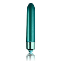 Вибропуля Rocks Off RO-90mm Touch of Velvet Peacock Petals матовая, 10 режимов работы, на батарейке Вибропуля Rocks Off RO-90mm Touch of Velvet Peacock Petals матовая, 10 режимов работы, на батарейке